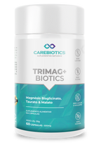 TRIMAG+ BIOTICS | Magnésio Bisglicinato, Taurato e Malato | Carebiotics