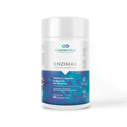 Enzimax - Enzimas Digestivas - 60 caps - 60 doses - Carebiotics