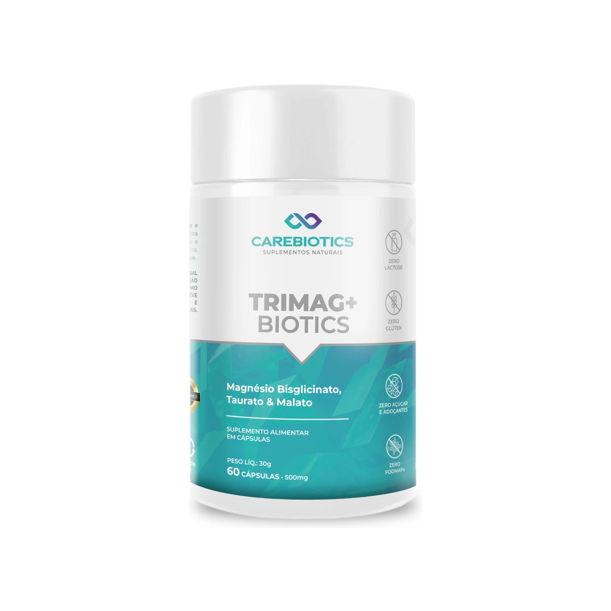 TRIMAG+ BIOTICS | Magnésio Bisglicinato, Taurato e Malato | Carebiotics