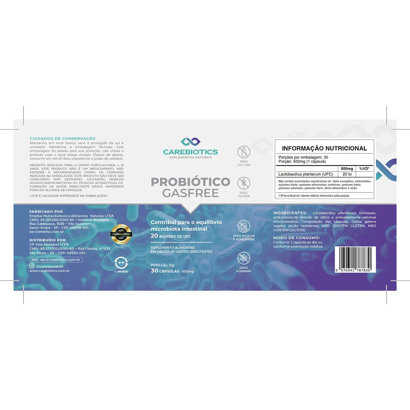 Kit Detox Intestinal Completo - Carebiotics